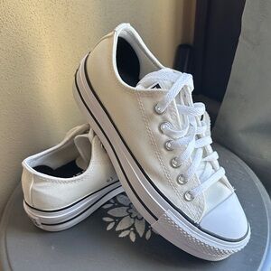 Converse Off-White Canvas Sneakers